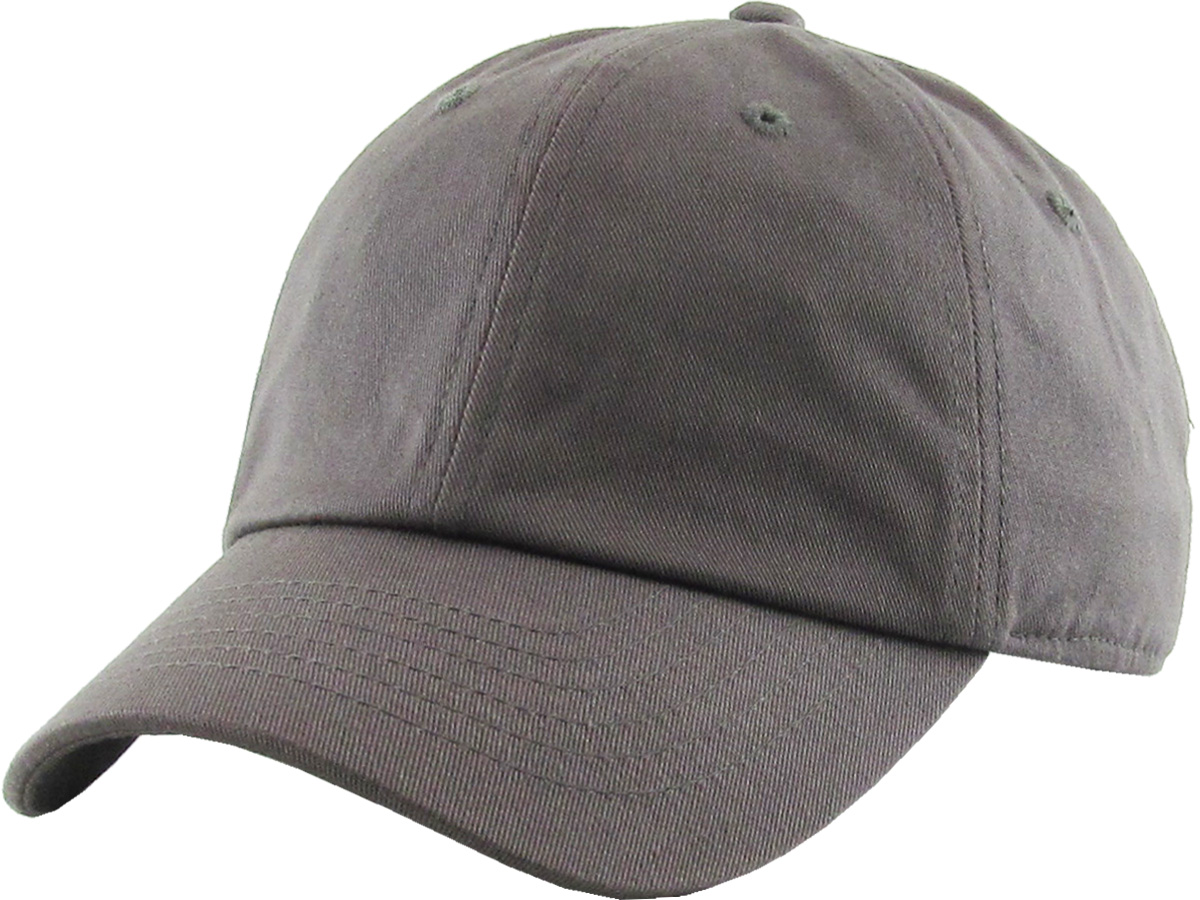 Dark Gray youth low profile front view